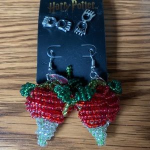 Harry Potter Beaded Radish earrings